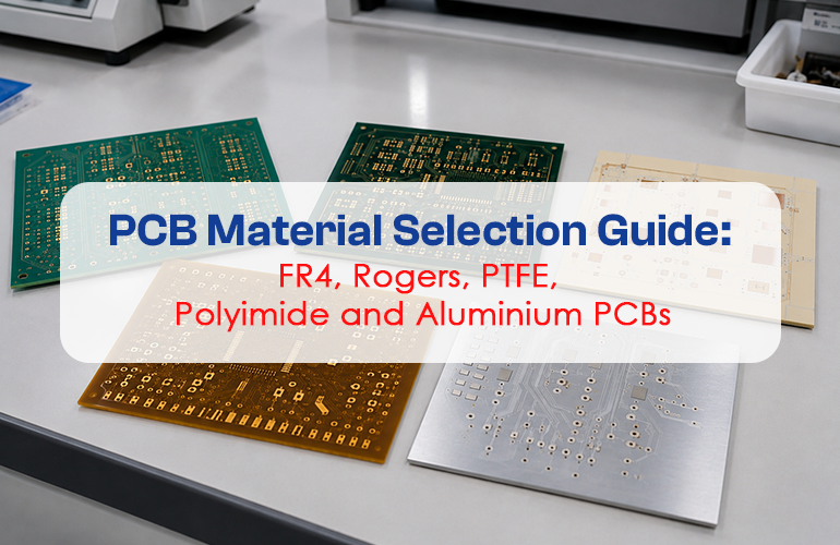 PCB Material Selection Guide: FR4, Rogers, PTFE, Polyimide and Aluminium PCBs