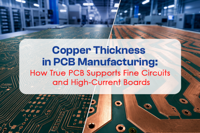 Copper Thickness in PCB Manufacturing: How True PCB Supports Fine Circuits and High-Current Boards